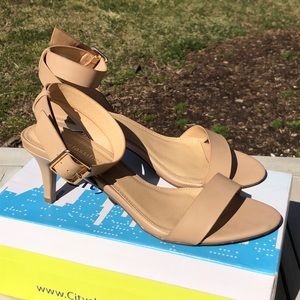 Tan Strappy Heels